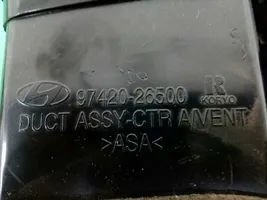 Hyundai Santa Fe Dysze / Kratki środkowego nawiewu deski rozdzielczej 9742026500