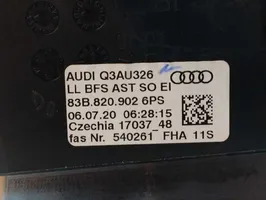 Audi Q3 F3 Kojelaudan keskiosan tuuletussuuttimen ritilä 83B820902