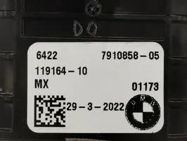 BMW X3 G01 Dysze / Kratki środkowego nawiewu deski rozdzielczej 64227910858