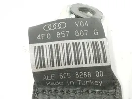 Audi A6 S6 C6 4F Pas bezpieczeństwa fotela tylnego środkowego 4F0857807G