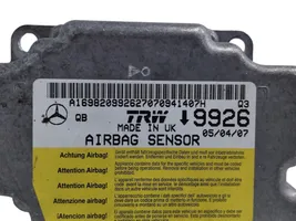 Mercedes-Benz B W245 Centralina/modulo airbag A1698209926