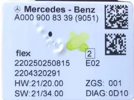 Mercedes-Benz S W223 Panel oświetlenia wnętrza kabiny A0009008339
