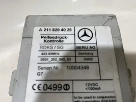 Mercedes-Benz E W211 Rengaspaineen valvontayksikkö A2118204026