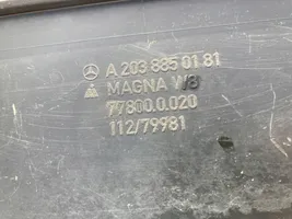 Mercedes-Benz C W203 Ramka tylnej tablicy rejestracyjnej LISTWA