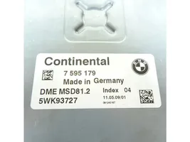 BMW 5 E60 E61 Centralina/modulo motore ECU 7595179
