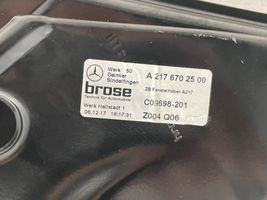 Mercedes-Benz S C217 Galinis šoninis kėbulo stiklas A2176700010