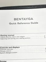 Bentley Bentayga Owners service history hand book B14030