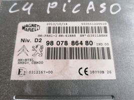 Citroen C4 II Picasso Panel / Radioodtwarzacz CD/DVD/GPS 9807886480