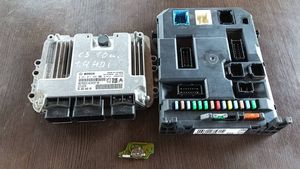 Citroen C3 Juego de cerradura y set ECU del motor 9666986880