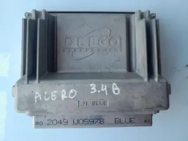 Chevrolet Alero Unité de commande, module ECU de moteur 09380717