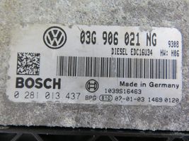 Volkswagen PASSAT B6 Moottorin ohjainlaite/moduuli (käytetyt) 0281013437