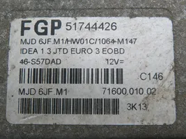 Fiat Idea Komputer / Sterownik ECU silnika 