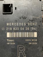 Mercedes-Benz CLS C219 Unité de commande module de porte 2198200426