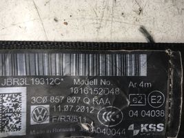 Volkswagen PASSAT B7 Ceinture de sécurité arrière centrale (siège) 3C0857807Q