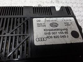 Audi A8 S8 D2 4D Gaisa kondicioniera / klimata kontroles / salona apsildes vadības bloks (salonā) 4B0820043J