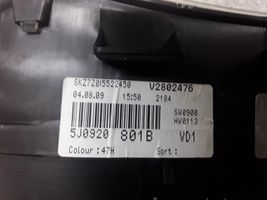 Skoda Fabia Mk2 (5J) Tachimetro (quadro strumenti) 5J0920801J