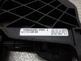 Volkswagen PASSAT B7 Pedał sprzęgła 3C1721059BE