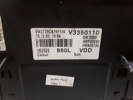 Volkswagen Golf V Tachimetro (quadro strumenti) 1K0920860L