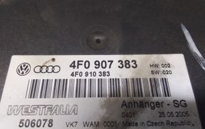 Audi A6 S6 C6 4F Centralina/modulo rimorchio barra di traino 4F0907383