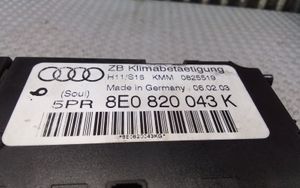 Audi A6 S6 C5 4B Centralina del climatizzatore 8E0820043K