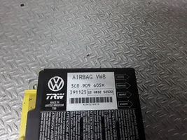 Volkswagen PASSAT B6 Turvatyynyn ohjainlaite/moduuli 3C0909605M