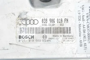 Audi A4 S4 B6 8E 8H Unité de commande, module ECU de moteur 038906019FN