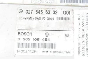 Mercedes-Benz S W220 ABS-ohjainlaite/moduuli 0265109454