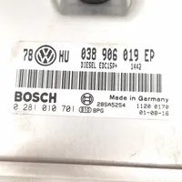 Volkswagen PASSAT B5.5 Kit centralina motore ECU e serratura 038906019EP