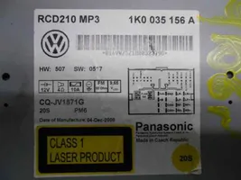 Volkswagen Golf VI Radio/CD/DVD/GPS-pääyksikkö RCD210MP3