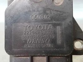 Toyota Corolla E110 Ilmamassan virtausanturi 222040J010