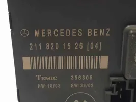 Mercedes-Benz E W211 Inne komputery / moduły / sterowniki 2118201526