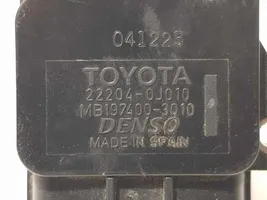 Toyota Avensis T250 Ilmamassan virtausanturi 222040J010