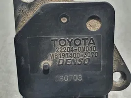 Toyota Corolla Verso AR10 Mass air flow meter 222040N010
