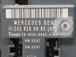 Mercedes-Benz CLC CL203 Moduł / Sterownik komfortu 2038209085