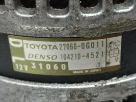 Toyota Avensis T270 Generatore/alternatore 270600G011