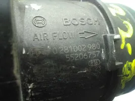 Fiat Bravo Mass air flow meter 55206757