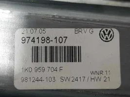 Volkswagen PASSAT B6 Rear door window regulator motor 1K0959704F