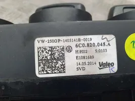 Volkswagen Polo V 6R Climate control unit 6C0820045A