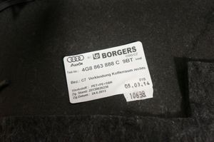 Audi RS7 C7 Tavaratilan/takakontin alempi sivuverhoilu 4G8863888C