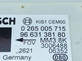 Citroen C4 I Picasso Датчик ESP (системы стабильности) (датчик продольного ускорения) 9663138180