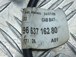 Peugeot 5008 Câble négatif masse batterie 9661191680