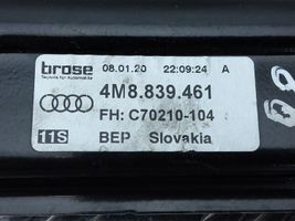 Audi Q8 Mechanizm podnoszenia szyby tylnej bez silnika 4M8839461