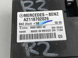 Mercedes-Benz ML W164 Sēdekļa vadības modulis A2118702026