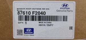 Hyundai Elantra VII Rétroviseur électrique de porte avant 87610-F2040