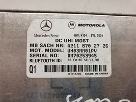 Mercedes-Benz E W211 Unidad de control/módulo de bluetooth A2118702726