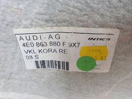 Audi A8 S8 D3 4E Tavaratilan sivuverhoilu 4E0863880F