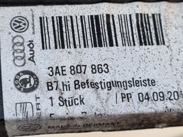 Volkswagen PASSAT B7 Staffa di rinforzo montaggio del paraurti posteriore 3AE807863