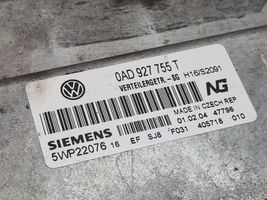 Volkswagen Touareg I Pavarų dėžės reduktorius (razdatkės) valdymo blokas 0AD927755T