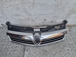 Opel Astra H Grille calandre supérieure de pare-chocs avant 13225788