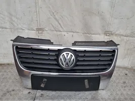 Volkswagen PASSAT B6 Front bumper upper radiator grill 3C0853651B